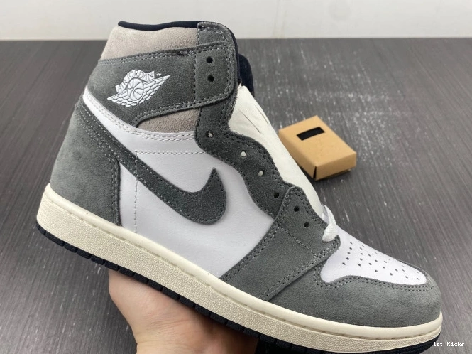 1st Kicks Shoes Black Jordan High 1 DZ5485-051 Retro OG Washed 0729